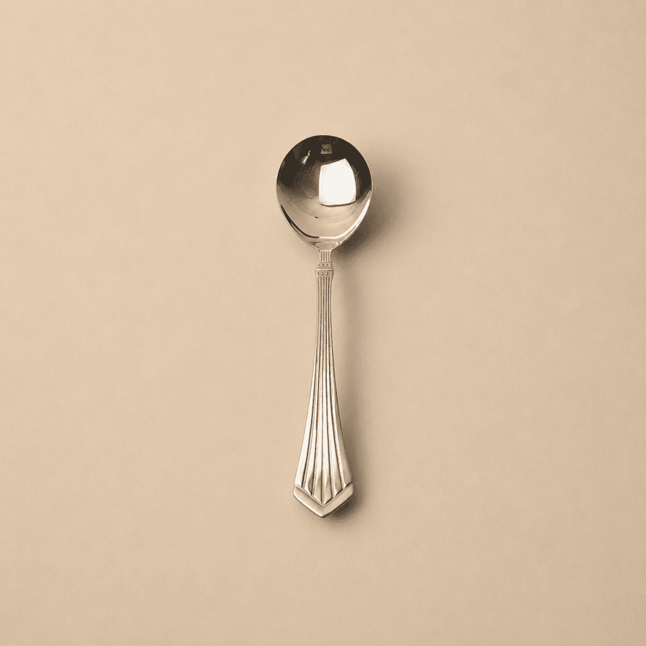 Kishco Cutlery Symphony Stainless Serving Spoon, Round, Small
