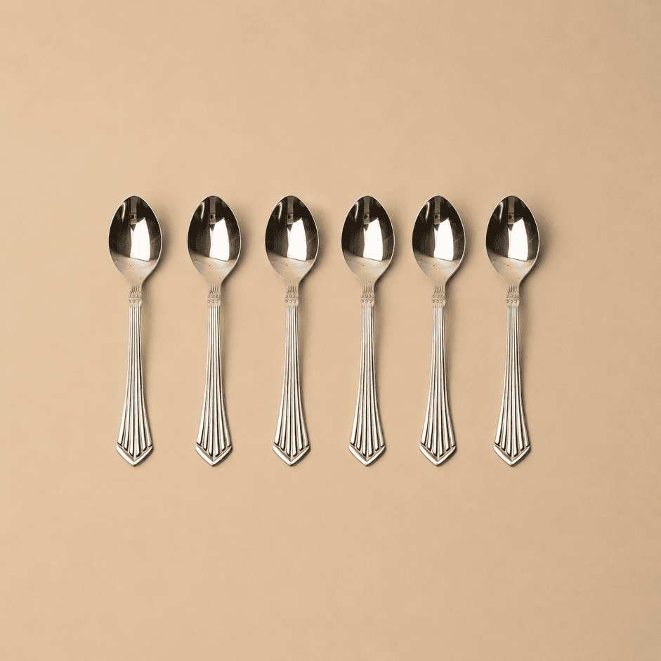 Kishco Symphony Tea Spoon, Set of 6, stainless steel cutlery