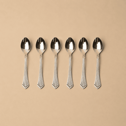 Kishco Symphony Tea Spoon, Set of 6, stainless steel cutlery