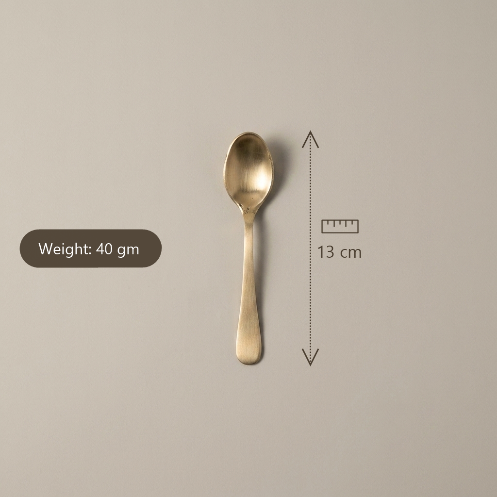 Pure Kansa Tea Spoon, Matte Finished