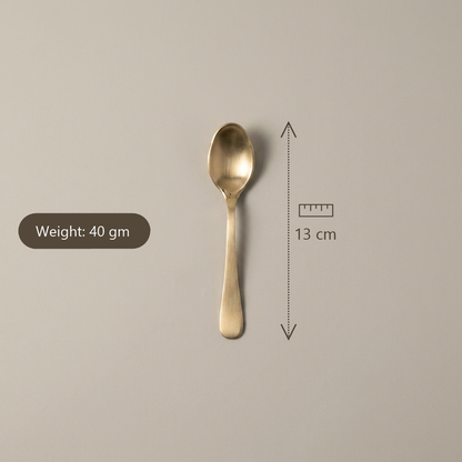 Pure Kansa Tea Spoon, Matte Finished