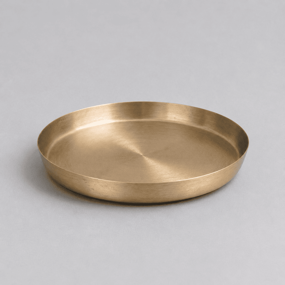 Classic Kansa Thali, Bronze Dinner Plate, 12.10 inch (30cm)