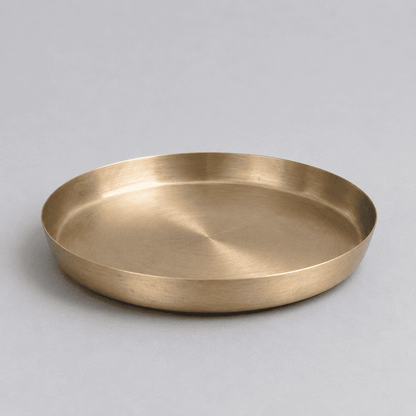 Classic Kansa Thali, Bronze Dinner Plate, 12.75 inch (32cm)
