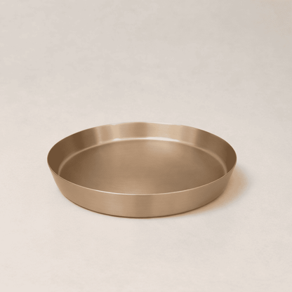 Classic Kansa Thali, Bronze Dinner Plate, 11 inch (28cm)