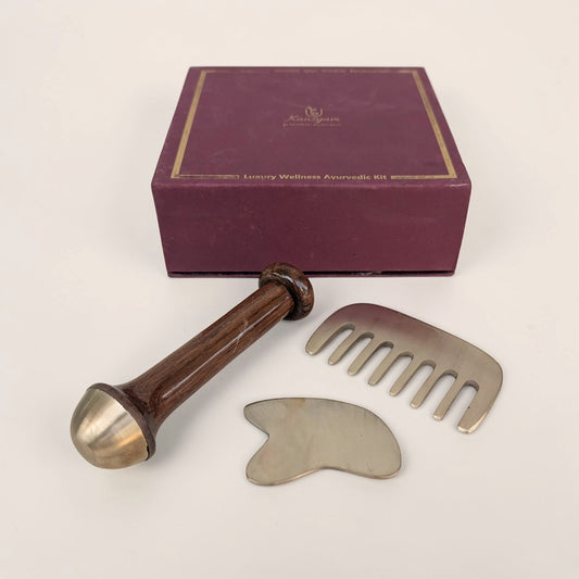 Pure Kansa Wellness Kit - 1 Comb, 1 Massager, 1 Gausha